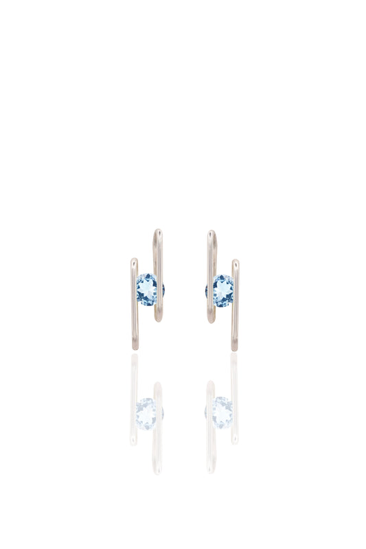 Sky Topaz Studs