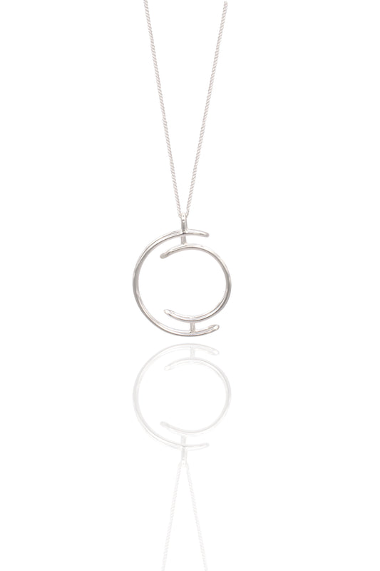 Orb Necklace Silver